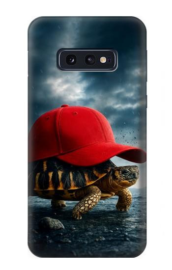 S4056 マダガスカルのカメの赤い帽子 Madagascar Turtle Red Cap Samsung Galaxy S10e バックケース、フリップケース・カバー