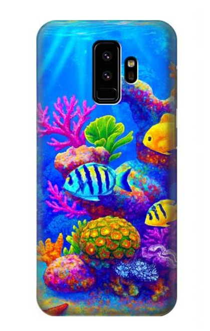 S4058 カラフルな水族館 Colorful Aquarium Samsung Galaxy S9 バックケース、フリップケース・カバー