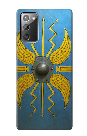 S4052 青いローマの盾 Blue Roman Shield Samsung Galaxy Note 20 バックケース、フリップケース・カバー