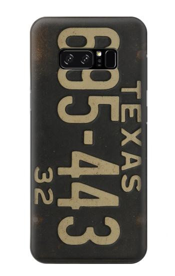 S4061 ヴィンテージテキサスの車のナンバープレート Vintage Texas Car License Plate Note 8 Samsung Galaxy Note8 バックケース、フリップケース・カバー