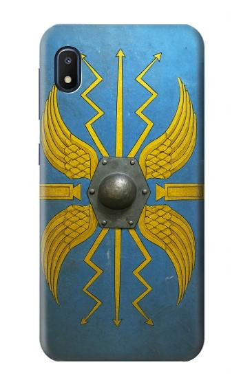 S4052 青いローマの盾 Blue Roman Shield Samsung Galaxy A10e バックケース、フリップケース・カバー