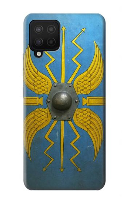 S4052 青いローマの盾 Blue Roman Shield Samsung Galaxy A12 バックケース、フリップケース・カバー