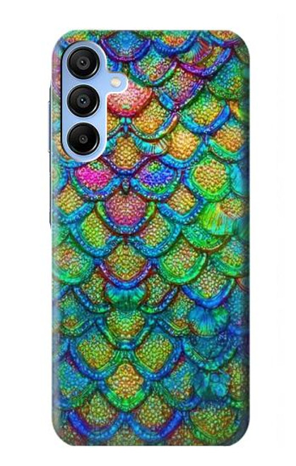 S4071 カラフルな人魚の鱗 Colorful Mermaid Scale Samsung Galaxy A15 5G バックケース、フリップケース・カバー