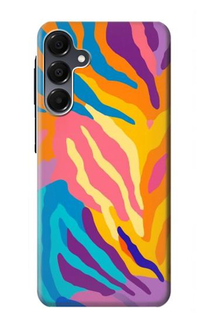 S4037 カラフルなシマウマ柄 Colorful Zebra Pattern Samsung Galaxy A16 5G バックケース、フリップケース・カバー