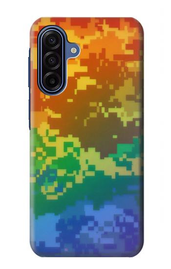 S4047 LGBTQカモフラージュ LGBTQ Camouflage Samsung Galaxy A17, A18 バックケース、フリップケース・カバー