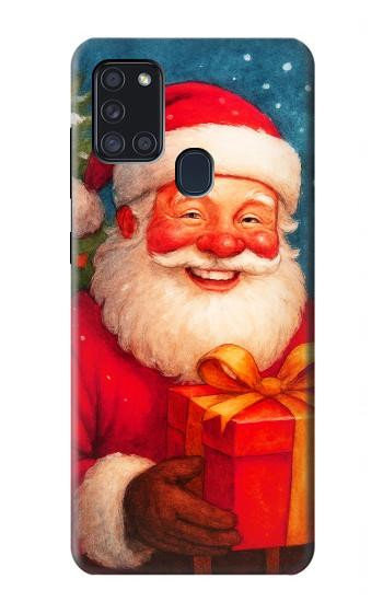 S4046 ハッピーサンタ Happy Santa Samsung Galaxy A21s バックケース、フリップケース・カバー