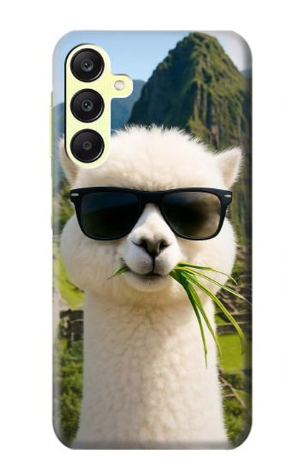 S4069 アルパカのサングラス Alpaca Sunglasses Samsung Galaxy A25 5G バックケース、フリップケース・カバー