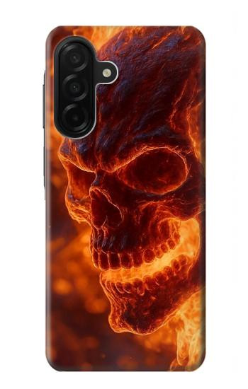 S4062 火の頭蓋骨 Fire Skull Samsung Galaxy A26 バックケース、フリップケース・カバー