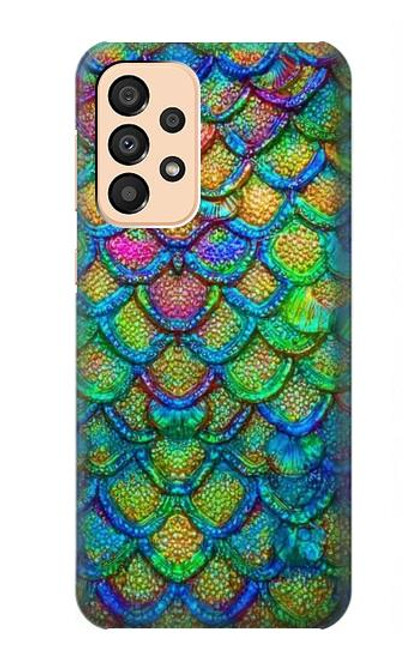 S4071 カラフルな人魚の鱗 Colorful Mermaid Scale Samsung Galaxy A33 5G バックケース、フリップケース・カバー