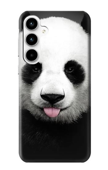S4049 舌を出した可愛いパンダ Cute Panda Stick Out Tongue Samsung Galaxy A35 5G バックケース、フリップケース・カバー