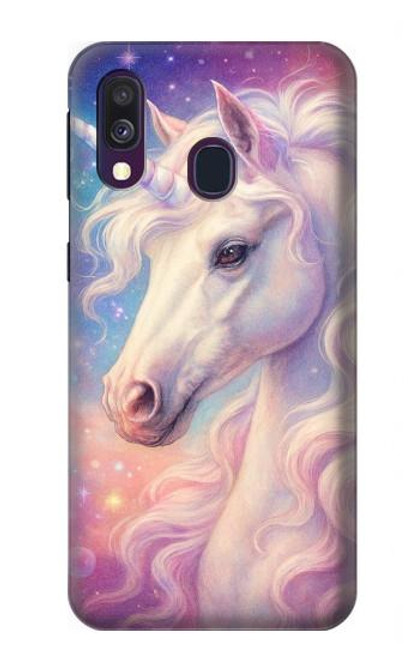 S4054 ファンタジーユニコーン Fantasy Unicorn Samsung Galaxy A40 バックケース、フリップケース・カバー