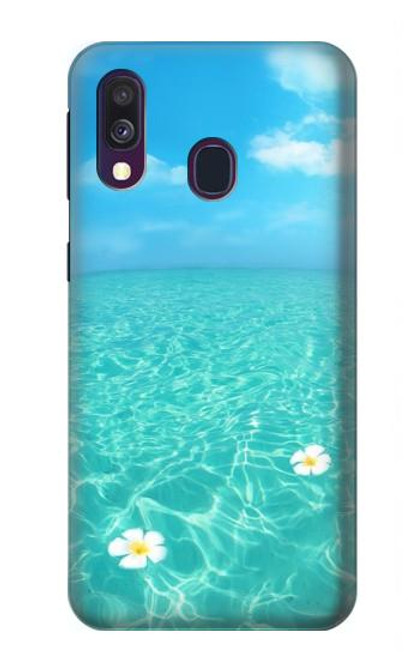 S4066 夏の海のビーチ Summer Ocean Beach Samsung Galaxy A40 バックケース、フリップケース・カバー