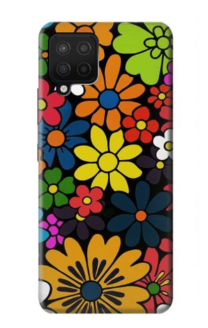 S4043 カラフルな花の漫画 Colorful Flowers Cartoon Samsung Galaxy A42 5G バックケース、フリップケース・カバー