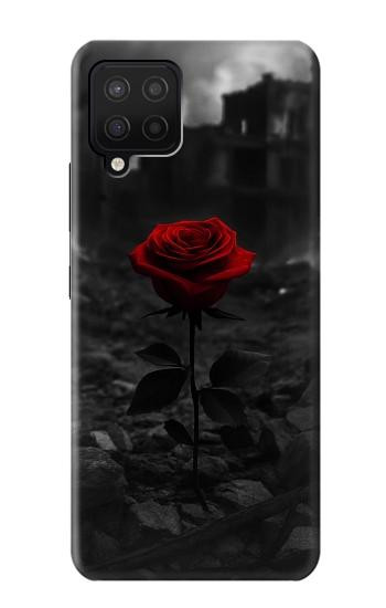 S4048 赤いバラの遺跡 Red Rose Ruins Samsung Galaxy A42 5G バックケース、フリップケース・カバー