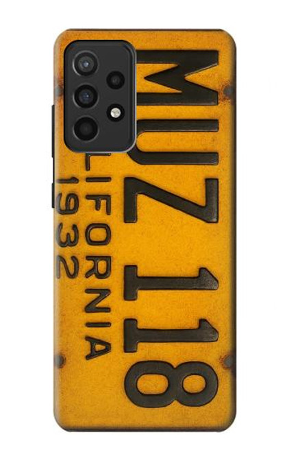 S4060 ヴィンテージカリフォルニアの車のナンバープレート Vintage California Car License Plate Samsung Galaxy A52, Galaxy A52 5G バックケース、フリップケース・カバー