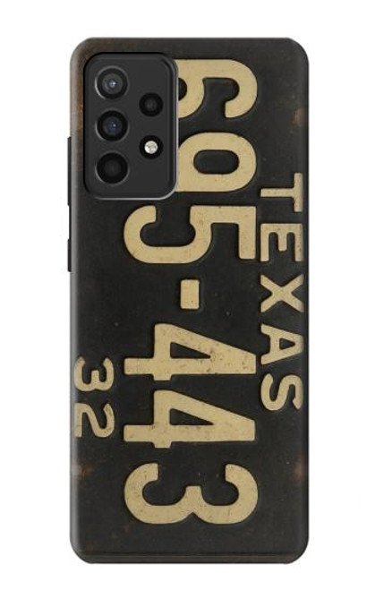 S4061 ヴィンテージテキサスの車のナンバープレート Vintage Texas Car License Plate Samsung Galaxy A52, Galaxy A52 5G バックケース、フリップケース・カバー