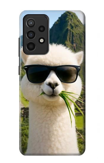 S4069 アルパカのサングラス Alpaca Sunglasses Samsung Galaxy A52, Galaxy A52 5G バックケース、フリップケース・カバー