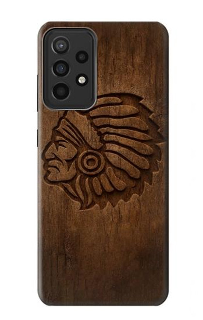 S4035 ネイティブアメリカンの木彫り Native American Wood Carving Samsung Galaxy A52s 5G バックケース、フリップケース・カバー