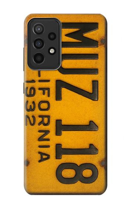 S4060 ヴィンテージカリフォルニアの車のナンバープレート Vintage California Car License Plate Samsung Galaxy A52s 5G バックケース、フリップケース・カバー