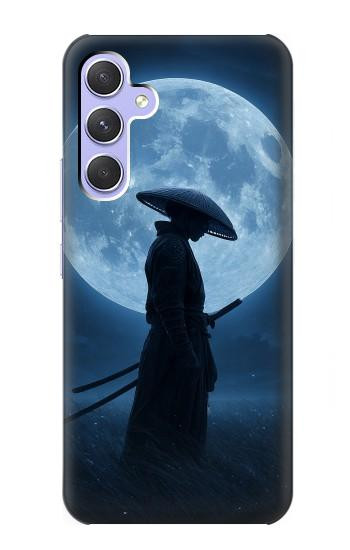 S4034 侍の月夜 Samurai Moon Night Samsung Galaxy A54 5G バックケース、フリップケース・カバー