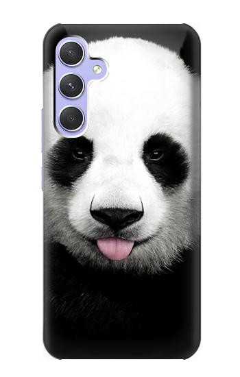 S4049 舌を出した可愛いパンダ Cute Panda Stick Out Tongue Samsung Galaxy A54 5G バックケース、フリップケース・カバー