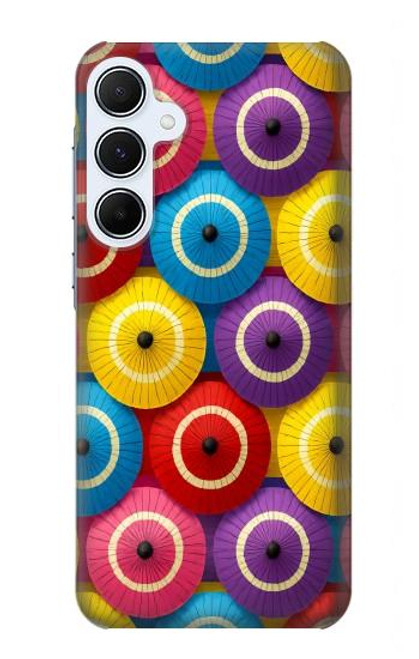 S4065 蛇の目傘柄 Snake Eye Umbrella Pattern Samsung Galaxy A55 5G バックケース、フリップケース・カバー