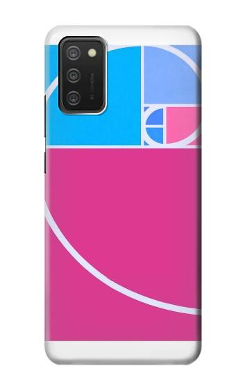 S4076 黄金比フィボナッチ螺旋 Golden Ratio Fibonacci Spiral Samsung Galaxy A03S バックケース、フリップケース・カバー