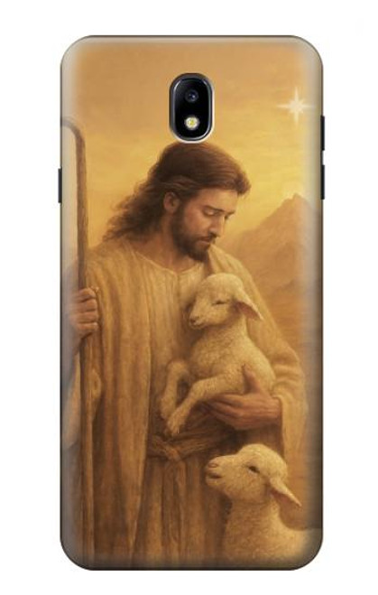 S4042 慈悲深いイエス Merciful Jesus Samsung Galaxy J7 (2018), J7 Aero, J7 Top, J7 Aura, J7 Crown, J7 Refine, J7 Eon, J7 V 2nd Gen, J7 Star バックケース、フリップケース・カバー
