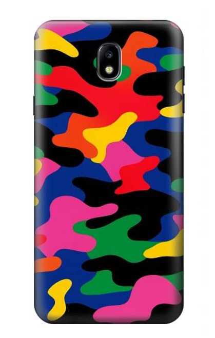 S4072 カラフルなカモフラージュ Colorful Camouflage Samsung Galaxy J7 (2018), J7 Aero, J7 Top, J7 Aura, J7 Crown, J7 Refine, J7 Eon, J7 V 2nd Gen, J7 Star バックケース、フリップケース・カバー