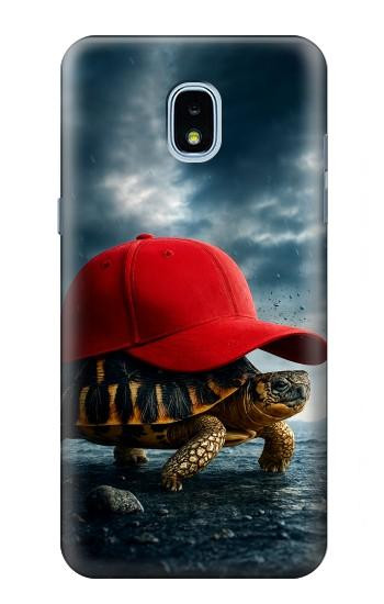 S4056 マダガスカルのカメの赤い帽子 Madagascar Turtle Red Cap Samsung Galaxy J3 (2018), J3 Star, J3 V 3rd Gen, J3 Orbit, J3 Achieve, Express Prime 3, Amp Prime 3 バックケース、フリップケース・カバー