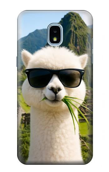 S4069 アルパカのサングラス Alpaca Sunglasses Samsung Galaxy J3 (2018), J3 Star, J3 V 3rd Gen, J3 Orbit, J3 Achieve, Express Prime 3, Amp Prime 3 バックケース、フリップケース・カバー