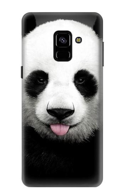 S4049 舌を出した可愛いパンダ Cute Panda Stick Out Tongue Samsung Galaxy A8 (2018) バックケース、フリップケース・カバー