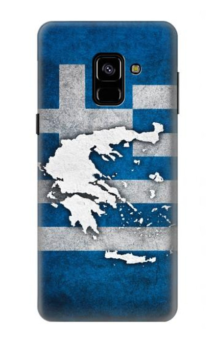 S4074 ギリシャの国旗 The Flag of Greece Samsung Galaxy A8 (2018) バックケース、フリップケース・カバー