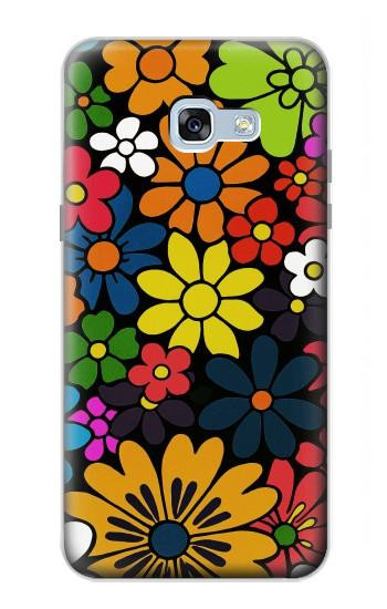 S4043 カラフルな花の漫画 Colorful Flowers Cartoon Samsung Galaxy A5 (2017) バックケース、フリップケース・カバー