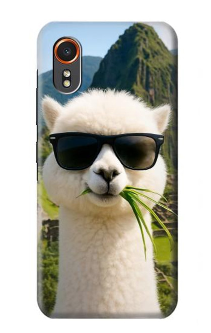 S4069 アルパカのサングラス Alpaca Sunglasses Samsung Galaxy XCover7 バックケース、フリップケース・カバー