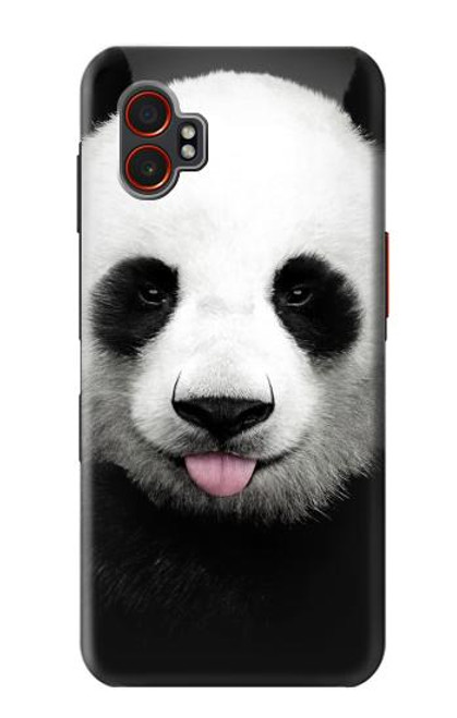 S4049 舌を出した可愛いパンダ Cute Panda Stick Out Tongue Samsung Galaxy XCover7 Pro バックケース、フリップケース・カバー