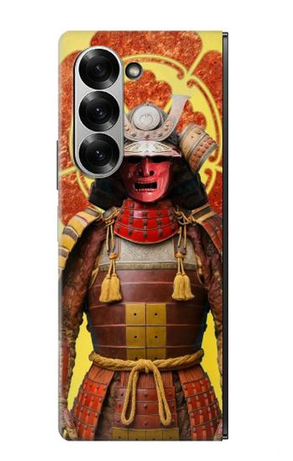 S4063 日本の戦士の侍の鎧 Japan Warrior Samurai Armor Samsung Galaxy Z Fold 6 バックケース、フリップケース・カバー