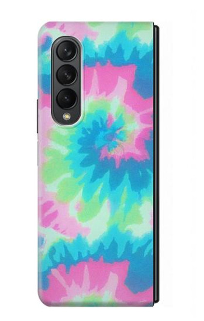 S4033 パステルカラーのタイダイ染め Pastel Color Tie Dye Samsung Galaxy Z Fold 3 5G バックケース、フリップケース・カバー