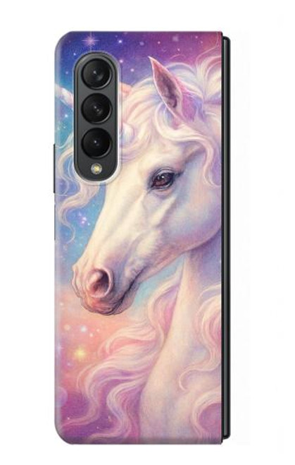 S4054 ファンタジーユニコーン Fantasy Unicorn Samsung Galaxy Z Fold 3 5G バックケース、フリップケース・カバー