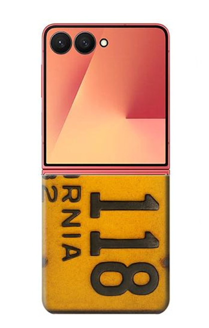 S4060 ヴィンテージカリフォルニアの車のナンバープレート Vintage California Car License Plate Samsung Galaxy Z Flip 7 バックケース、フリップケース・カバー