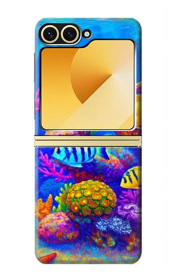 S4058 カラフルな水族館 Colorful Aquarium Samsung Galaxy Z Flip 6, Flip 7 FE バックケース、フリップケース・カバー