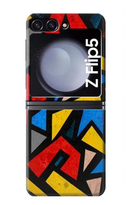 S4044 ストリートアートの抽象的なグラフィック Street Art Abstract Graphics Samsung Galaxy Z Flip 5 バックケース、フリップケース・カバー