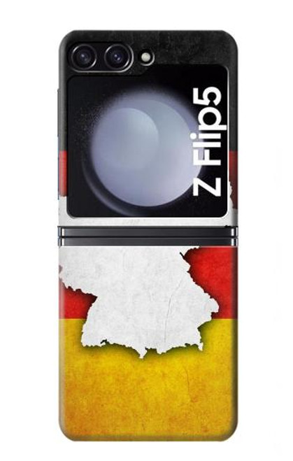 S4055 ドイツ国旗 Germany Flag Samsung Galaxy Z Flip 5 バックケース、フリップケース・カバー