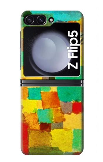 S4075 パウル・クレー作 チュニジア南部の庭園 Paul Klee Southern Tunisian Gardens Samsung Galaxy Z Flip 5 バックケース、フリップケース・カバー