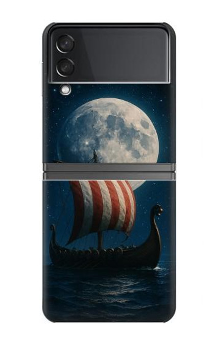 S4040 バイキングの軍艦 Viking War Ship Samsung Galaxy Z Flip 4 バックケース、フリップケース・カバー