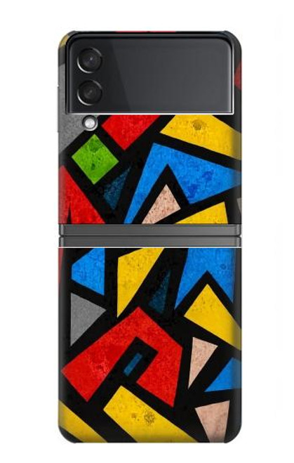 S4044 ストリートアートの抽象的なグラフィック Street Art Abstract Graphics Samsung Galaxy Z Flip 4 バックケース、フリップケース・カバー