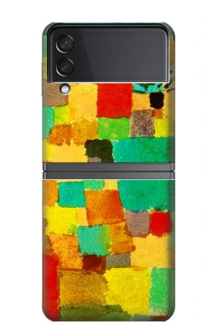 S4075 パウル・クレー作 チュニジア南部の庭園 Paul Klee Southern Tunisian Gardens Samsung Galaxy Z Flip 4 バックケース、フリップケース・カバー