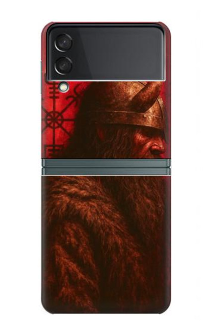 S4039 バイキングの戦士 Viking Warrior Samsung Galaxy Z Flip 3 5G バックケース、フリップケース・カバー