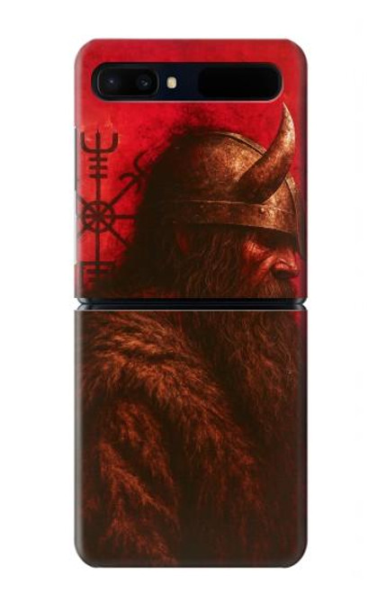 S4039 バイキングの戦士 Viking Warrior Samsung Galaxy Z Flip 5G バックケース、フリップケース・カバー