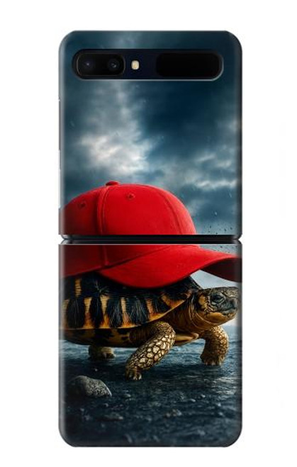 S4056 マダガスカルのカメの赤い帽子 Madagascar Turtle Red Cap Samsung Galaxy Z Flip 5G バックケース、フリップケース・カバー